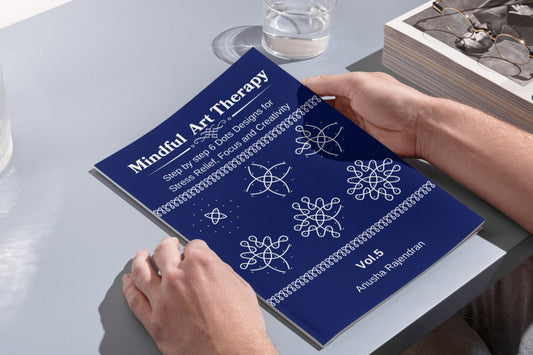 Mindful Art Therapy Vol. 5: Master Star Kolams & 6-2 Diamond Grid (Intermediate Edition)