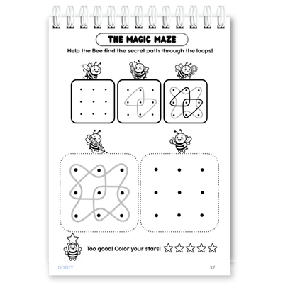 Little Dots of Joy Volume 1 | Bee-Themed Step-by-Step Kolam Learning Workbook for Kids | Trace, Draw, Practise & Colour