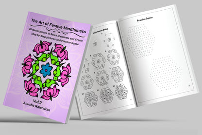 The Art of Festive Mindfulness Complete Set (Vol. 1-4): Master Grand 11-19 Dot Kolams