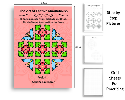 Dotify Creations Complete 15-Book Kolam & Rangoli Collection | Step-by-Step Sikku Kolam, Dotted Rangoli & Festive Rangoli Practice Books