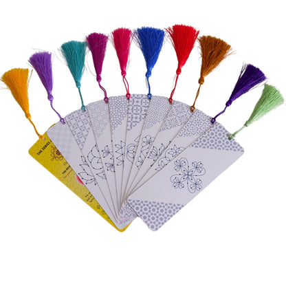 Samatva – DIY Dotted Rangoli Bookmark Making Kit | Trace, Colour & Create