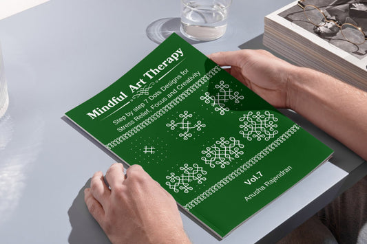 Mindful Art Therapy Vol. 7: Master Hexagonal 7-3 Dot Kolams (Intermediate Edition)