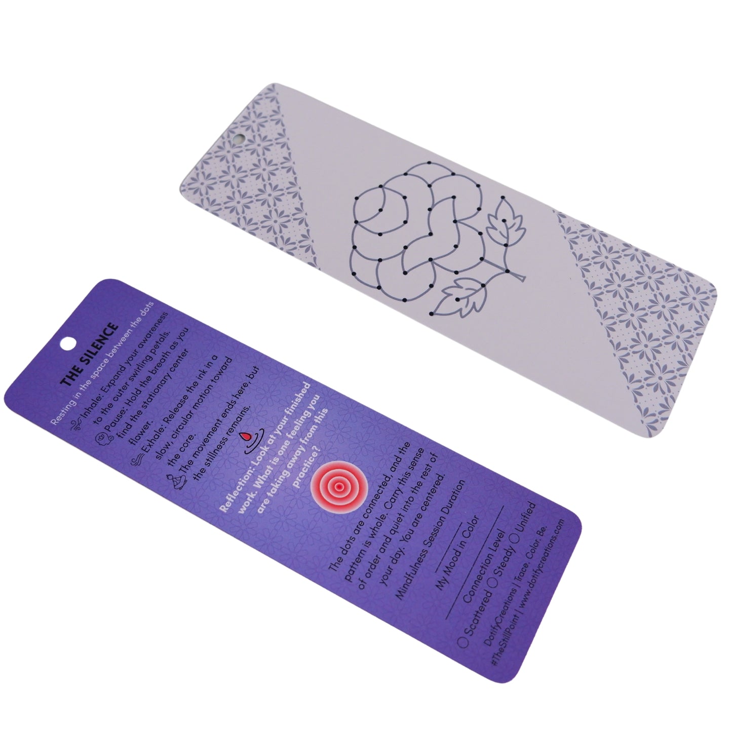 Samatva – DIY Dotted Rangoli Bookmark Making Kit | Trace, Colour & Create