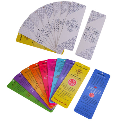 Samatva – DIY Dotted Rangoli Bookmark Making Kit | Trace, Colour & Create