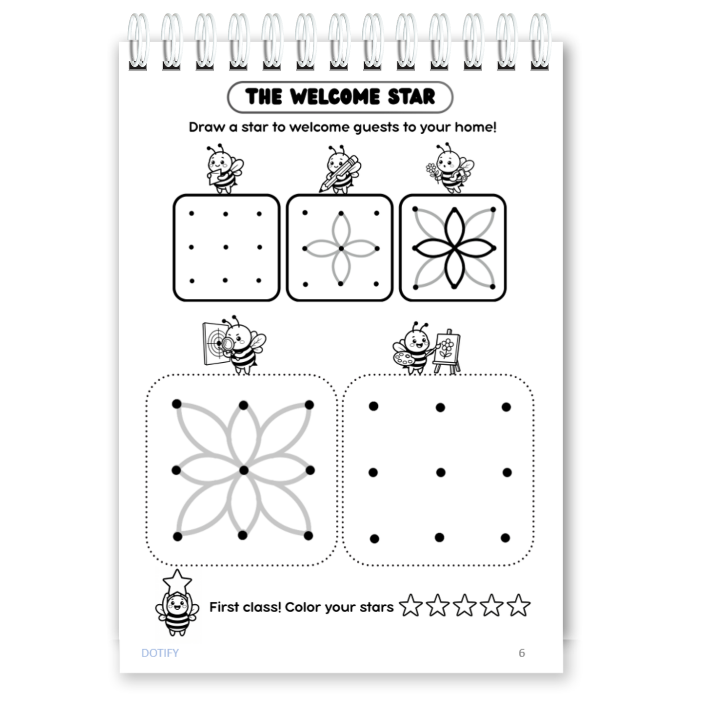Little Dots of Joy Volume 1 | Bee-Themed Step-by-Step Kolam Learning Workbook for Kids | Trace, Draw, Practise & Colour