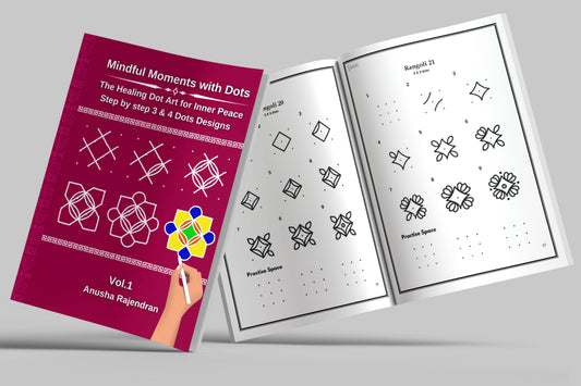 Mindful Moments with Dots Complete Set (Vol. 1-4): The Ultimate Draw & Color Collection