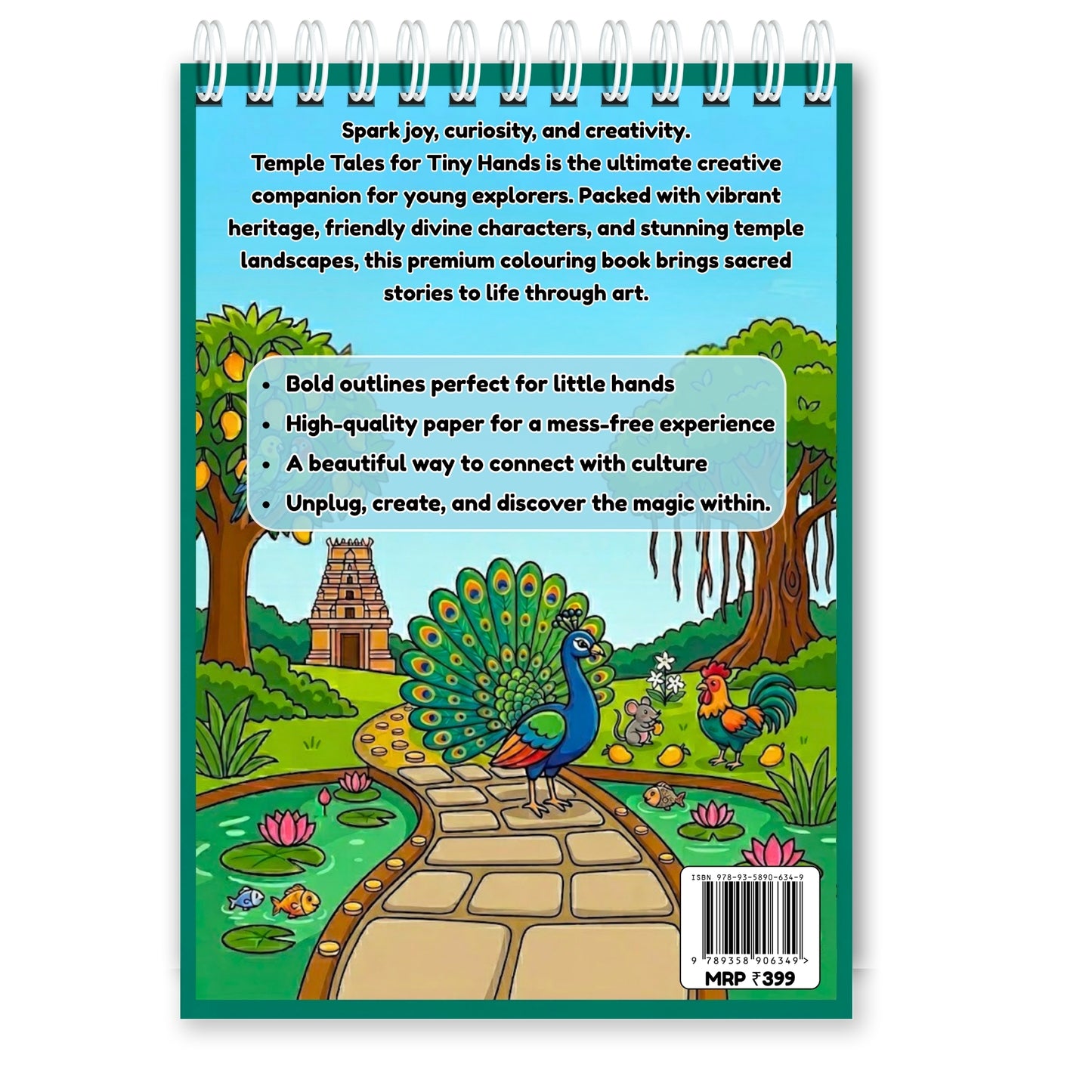 Temple Tales for Tiny Hands – Gods & Goddesses Colouring Book for Kids