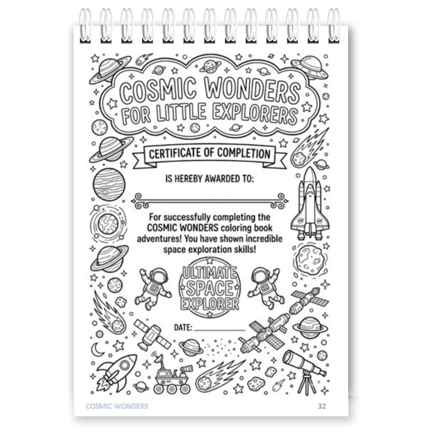 Cosmic Wonders – ISRO & Space Colouring Book for Kids with Fun Facts