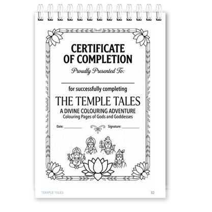 Temple Tales for Tiny Hands – Gods & Goddesses Colouring Book for Kids