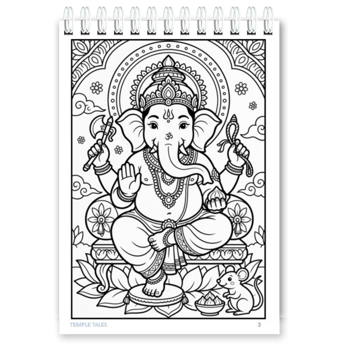 Temple Tales & Cosmic Wonders – Kids Colouring Book Combo | Indian Culture, ISRO & Space | A5 Wiro Bound