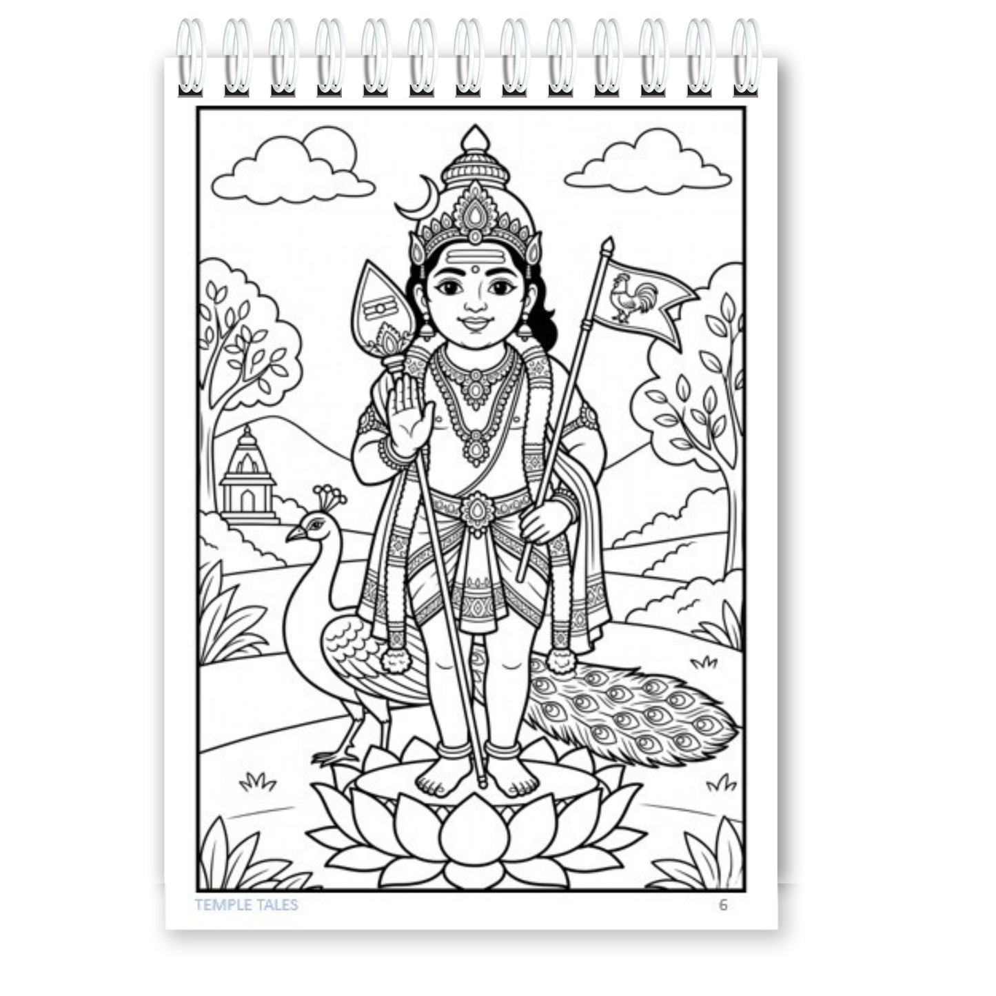 Temple Tales for Tiny Hands – Gods & Goddesses Colouring Book for Kids