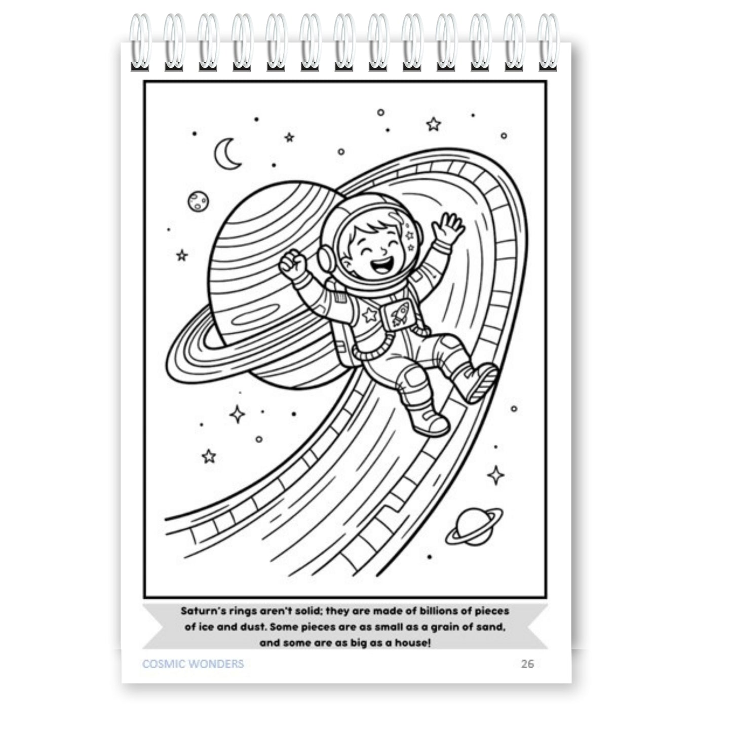 Cosmic Wonders – ISRO & Space Colouring Book for Kids with Fun Facts