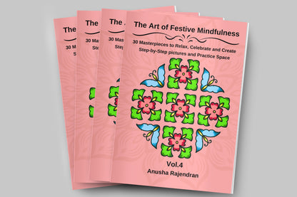 The Art of Festive Mindfulness Vol. 4: Master Breathtaking 18 & 19 Dot Kolams