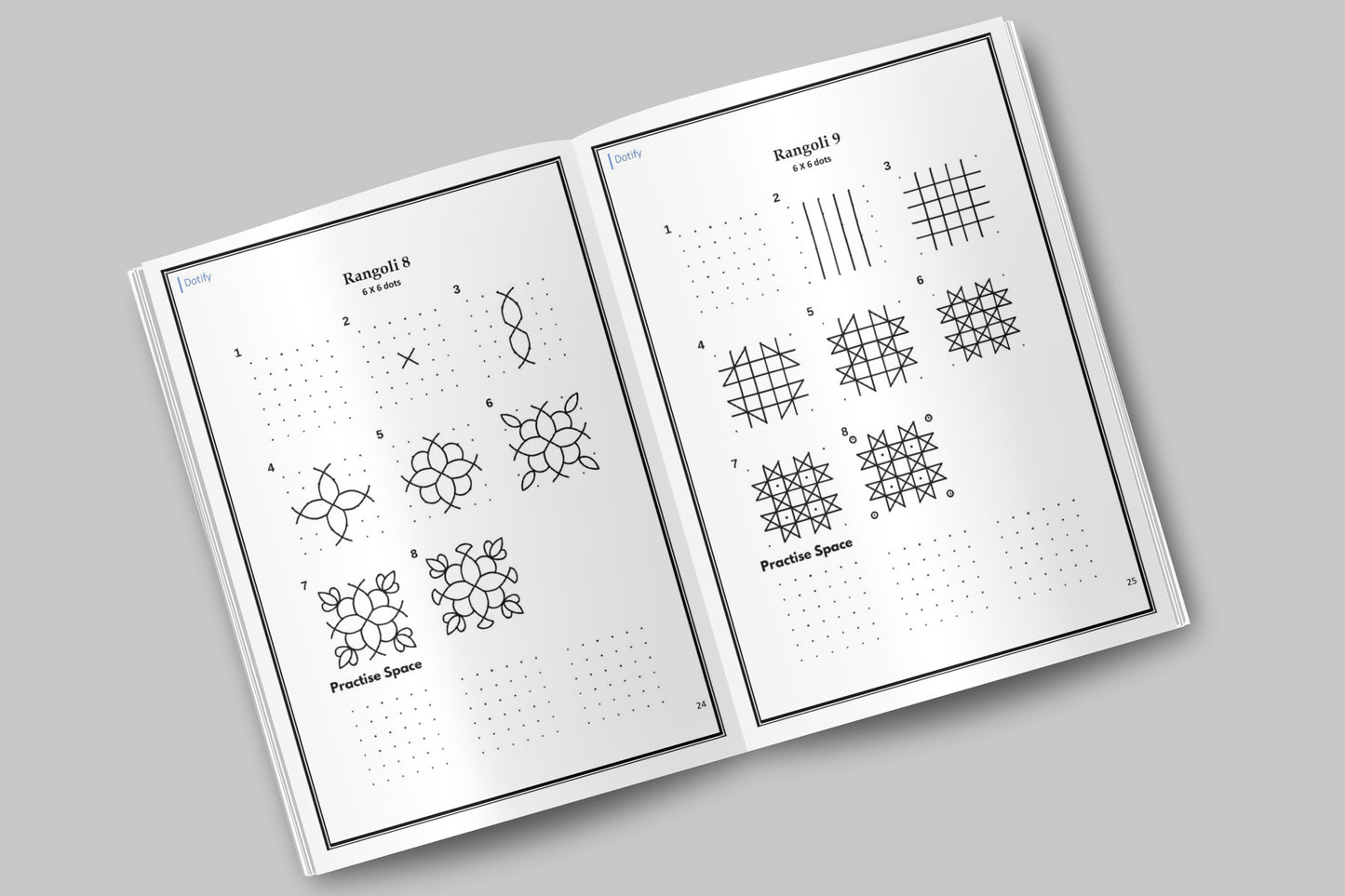 Mindful Moments with Dots Vol. 3: Discover 6-Dot Geometric Rangolis