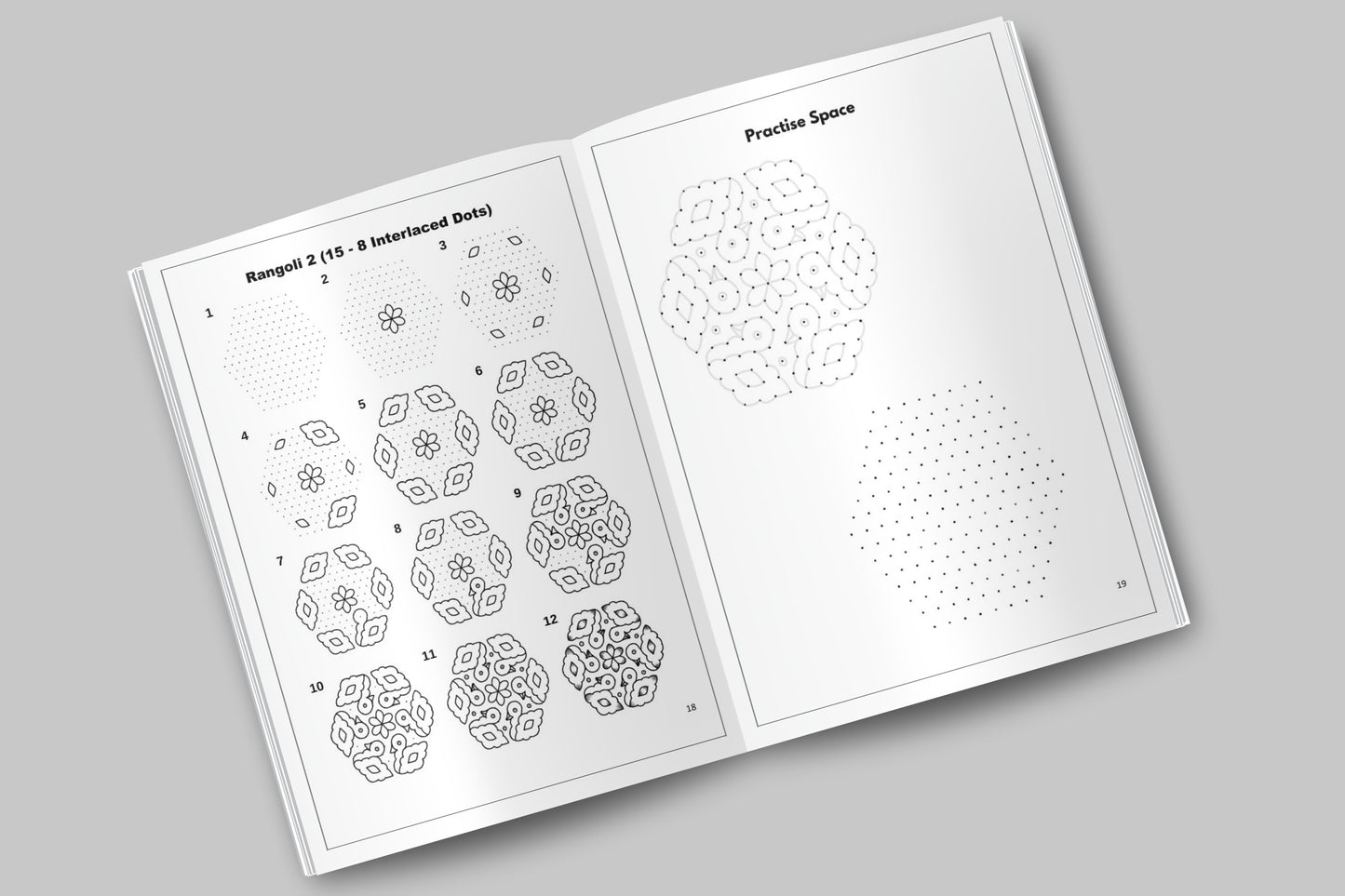 The Art of Festive Mindfulness Vol. 2: Master 15-to-8 Interlaced Kolams