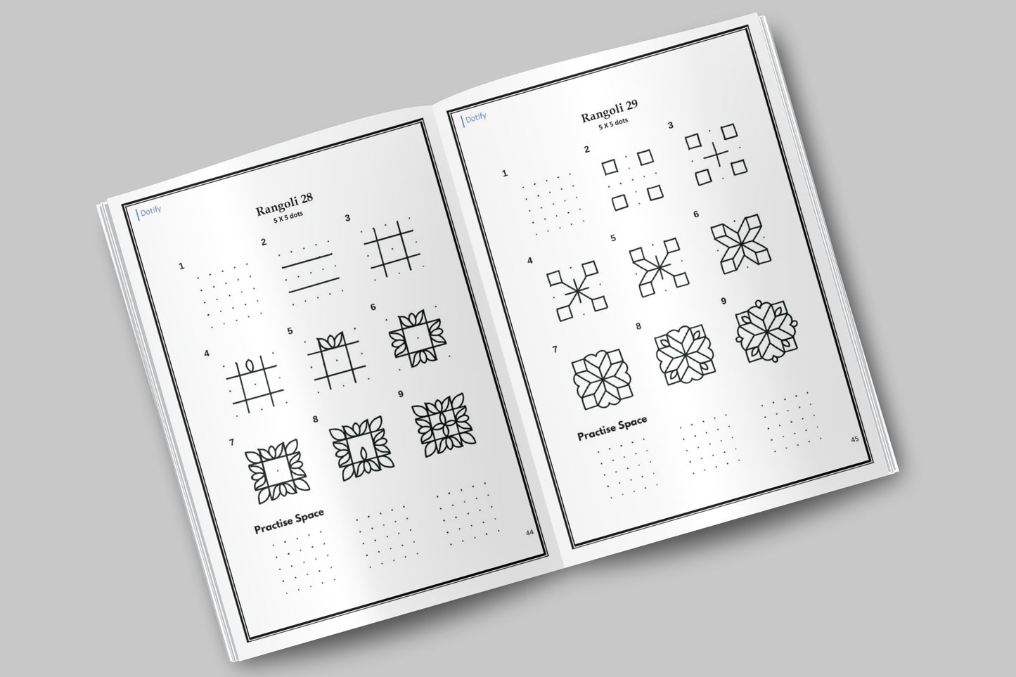 Mindful Moments with Dots Vol. 2: Draw & Color Stunning 5-Dot Rangolis