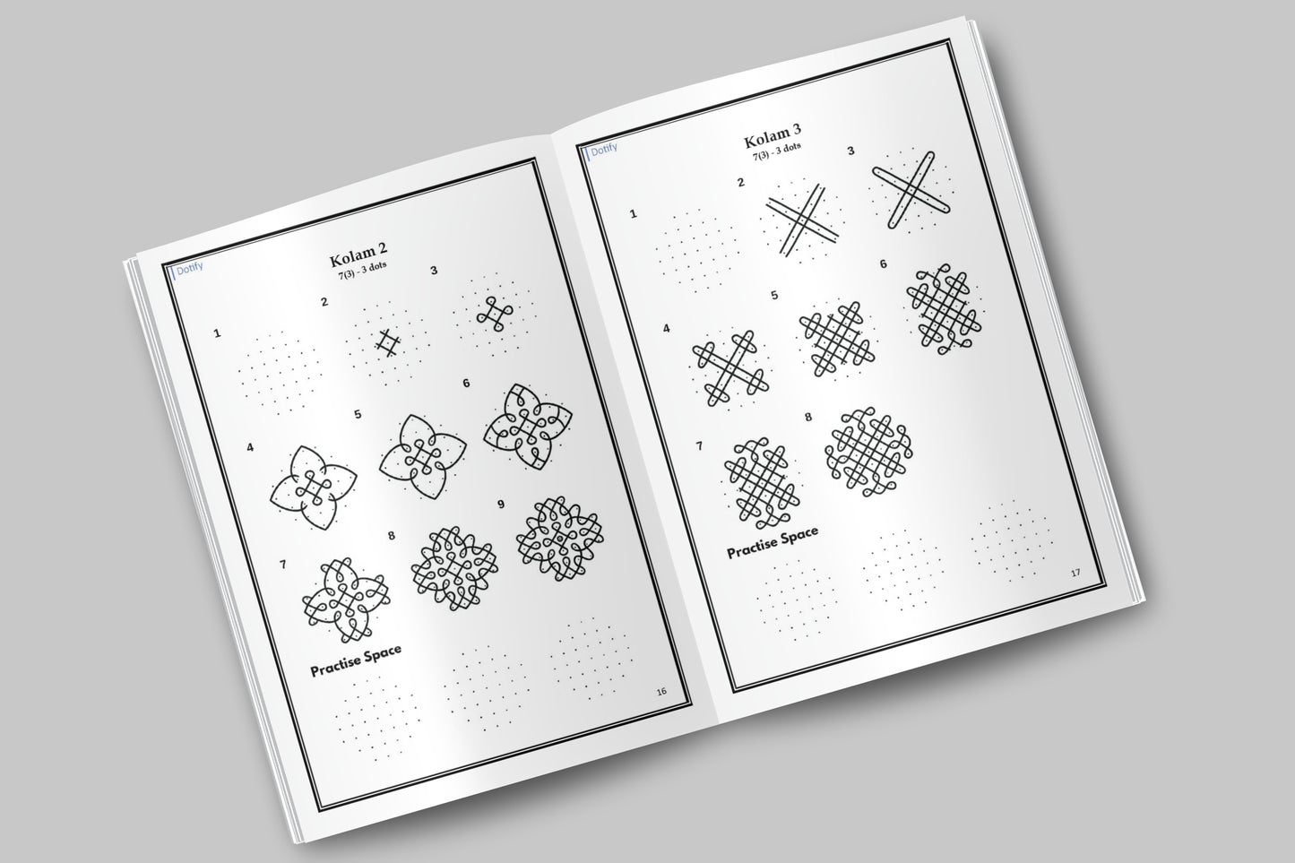 Mindful Art Therapy Vol. 7: Master Hexagonal 7-3 Dot Kolams (Intermediate Edition)
