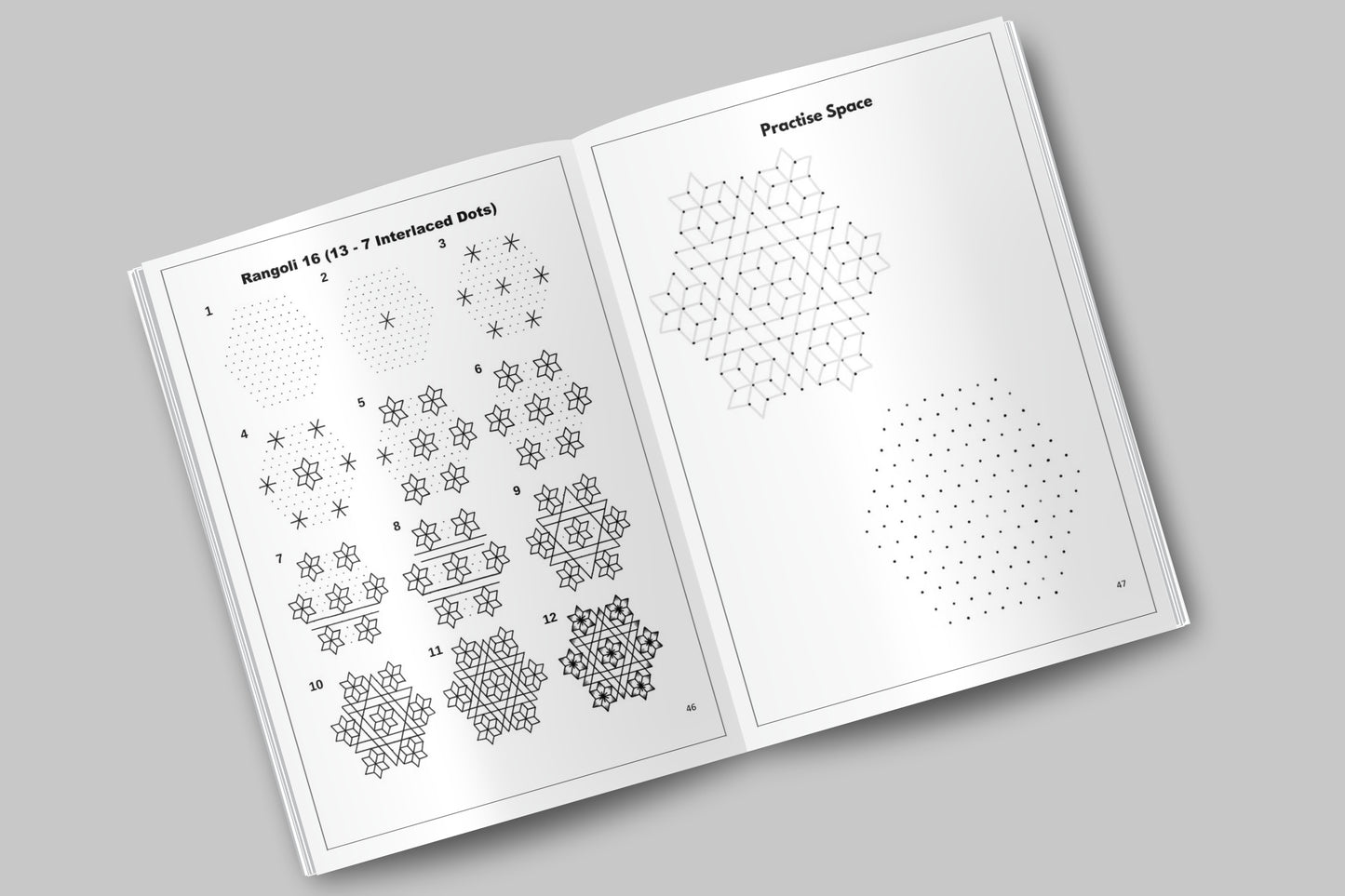 The Art of Festive Mindfulness Vol. 1: Master Grand 11-15 Dot Kolams