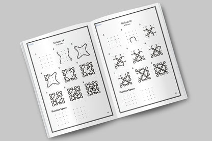 Mindful Art Therapy Vol. 2: Master 3 & 4 Dot Kolam Designs (Intermediate Edition)