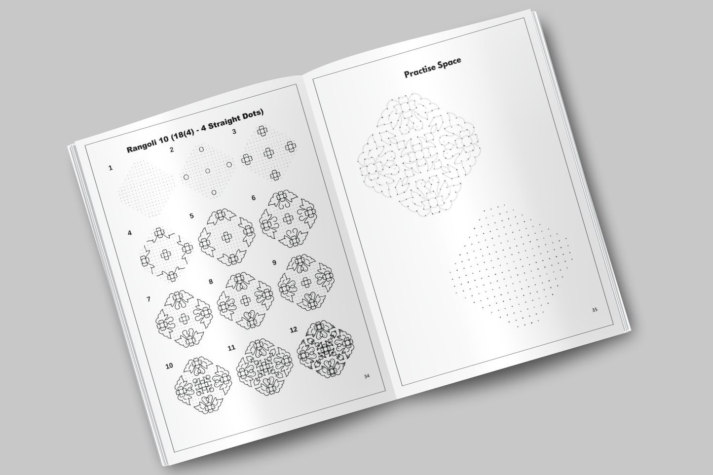 The Art of Festive Mindfulness Vol. 4: Master Breathtaking 18 & 19 Dot Kolams