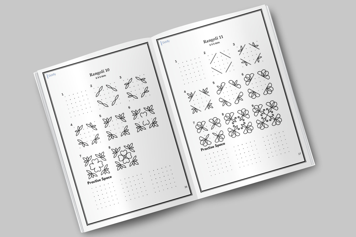 Mindful Moments with Dots Vol. 3: Discover 6-Dot Geometric Rangolis