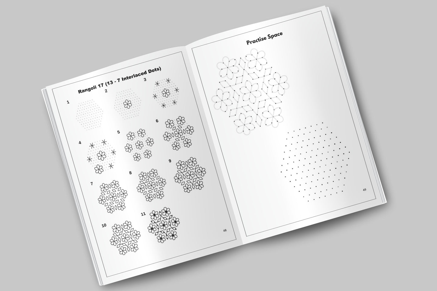 The Art of Festive Mindfulness Vol. 1: Master Grand 11-15 Dot Kolams