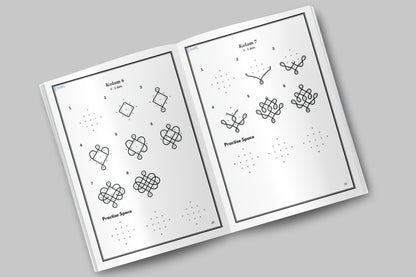 Mindful Art Therapy Vol. 4: Master Square & Diamond 5-Dot Kolams (Intermediate Edition)