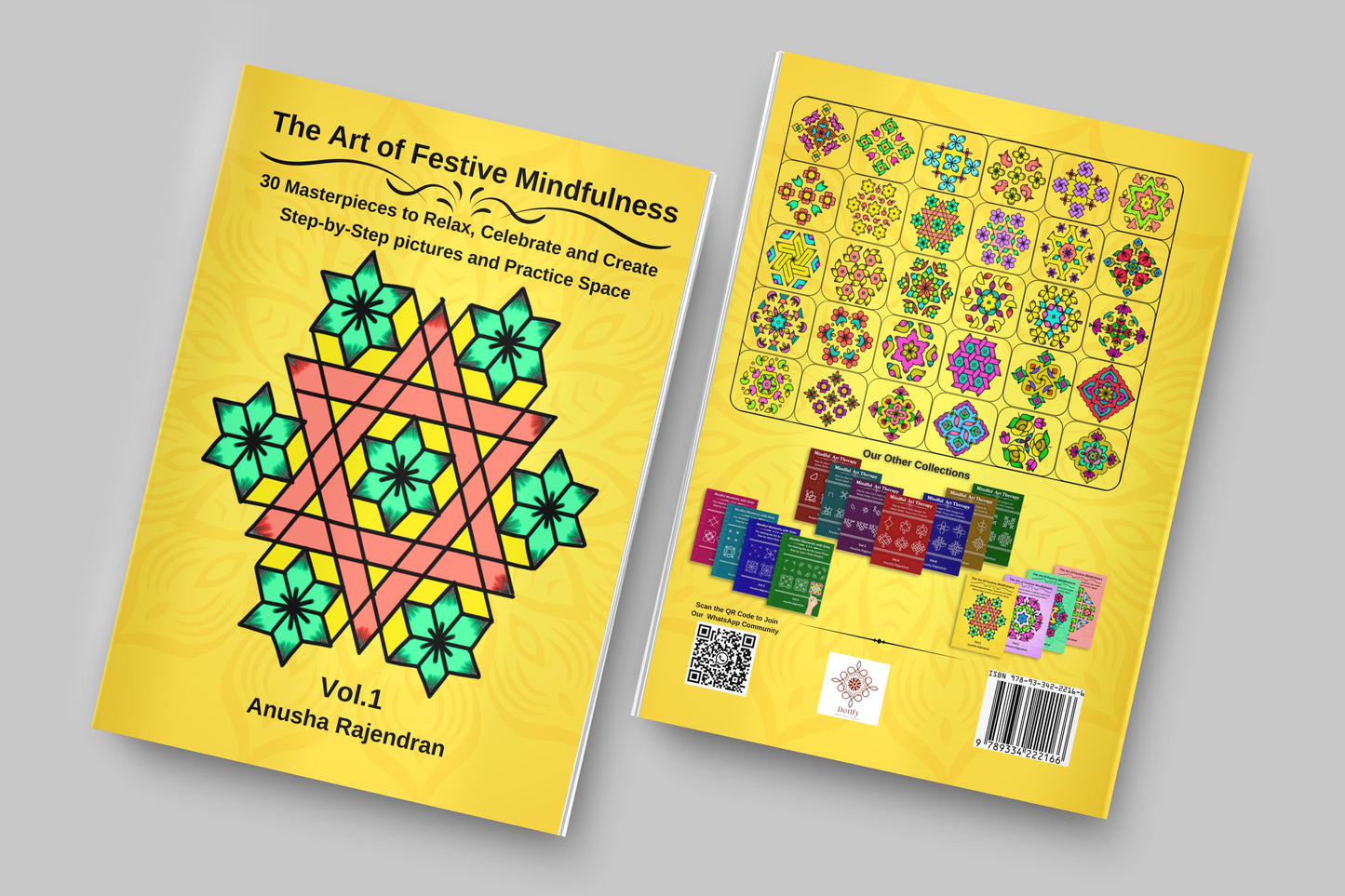 The Art of Festive Mindfulness Complete Set (Vol. 1-4): Master Grand 11-19 Dot Kolams
