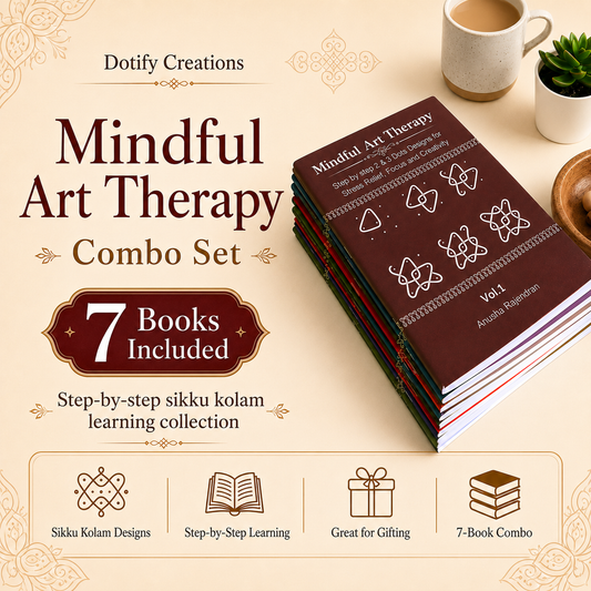 Mindful Art Therapy Complete Collection (Vol. 1-7): The Ultimate Kolam Course
