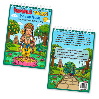 Temple Tales for Tiny Hands – Gods & Goddesses Colouring Book for Kids