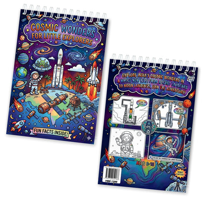 Cosmic Wonders – ISRO & Space Colouring Book for Kids with Fun Facts