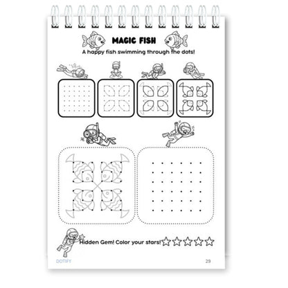 Little Dots of Joy Volume 2 | Ocean-Themed Step-by-Step Kolam Learning Workbook for Kids | Trace, Draw, Practise & Colour