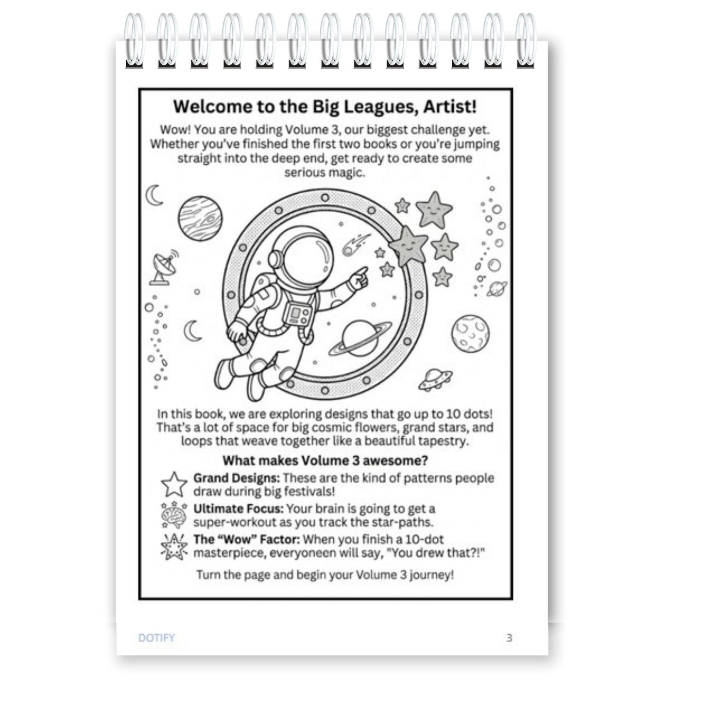 Little Dots of Joy Volume 3 | Space-Themed Step-by-Step Kolam Learning Workbook for Kids | Trace, Draw, Practise & Colour