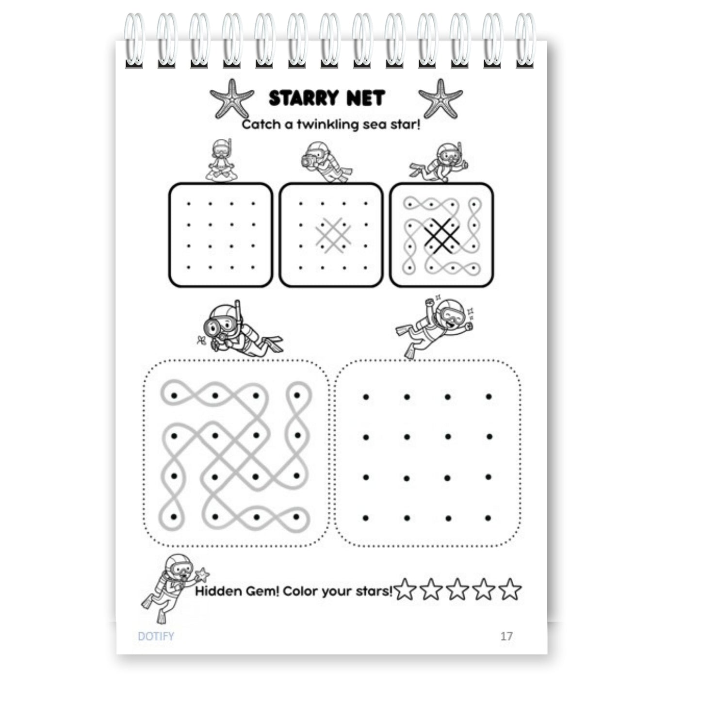 Little Dots of Joy Volume 2 | Ocean-Themed Step-by-Step Kolam Learning Workbook for Kids | Trace, Draw, Practise & Colour