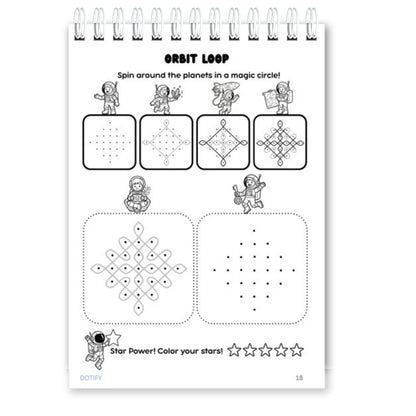 Little Dots of Joy Volume 3 | Space-Themed Step-by-Step Kolam Learning Workbook for Kids | Trace, Draw, Practise & Colour