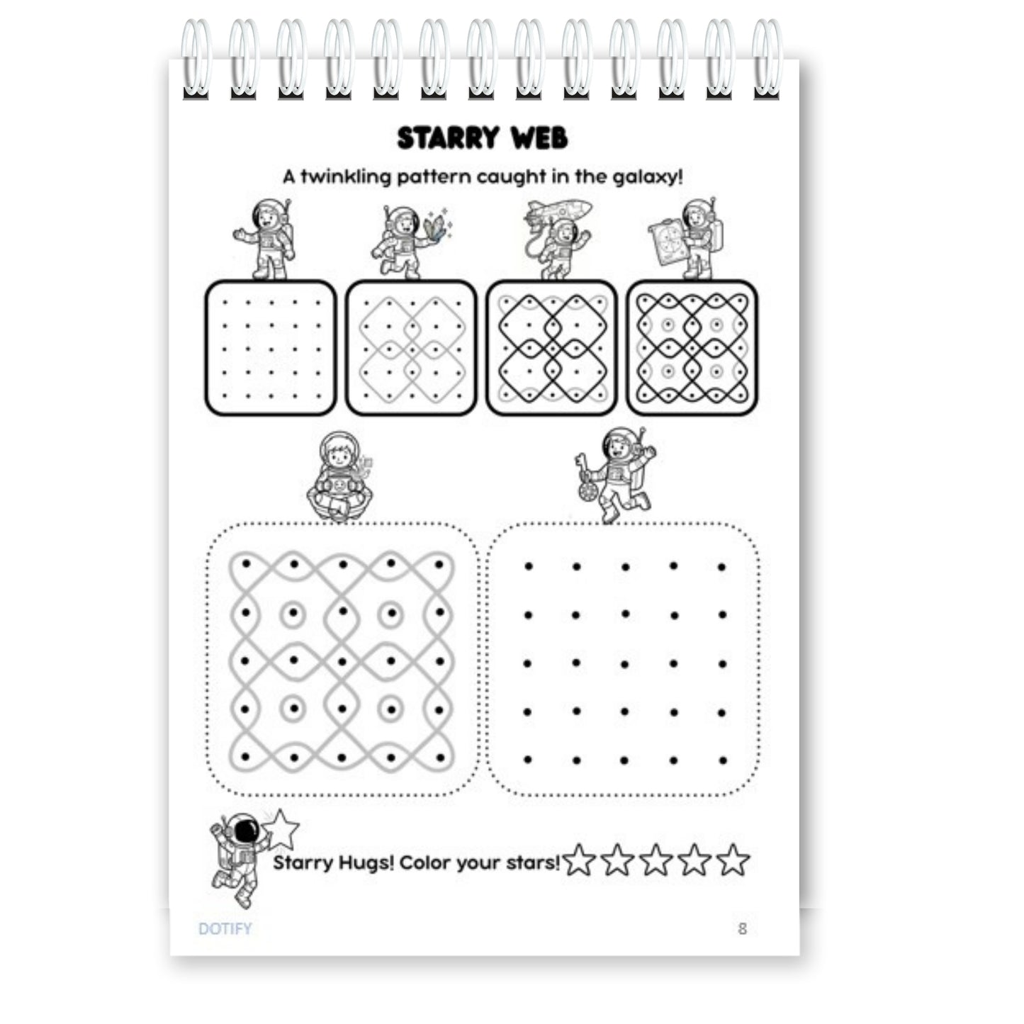 Little Dots of Joy Volume 3 | Space-Themed Step-by-Step Kolam Learning Workbook for Kids | Trace, Draw, Practise & Colour